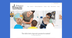 Desktop Screenshot of littlethinkersmontessori.com